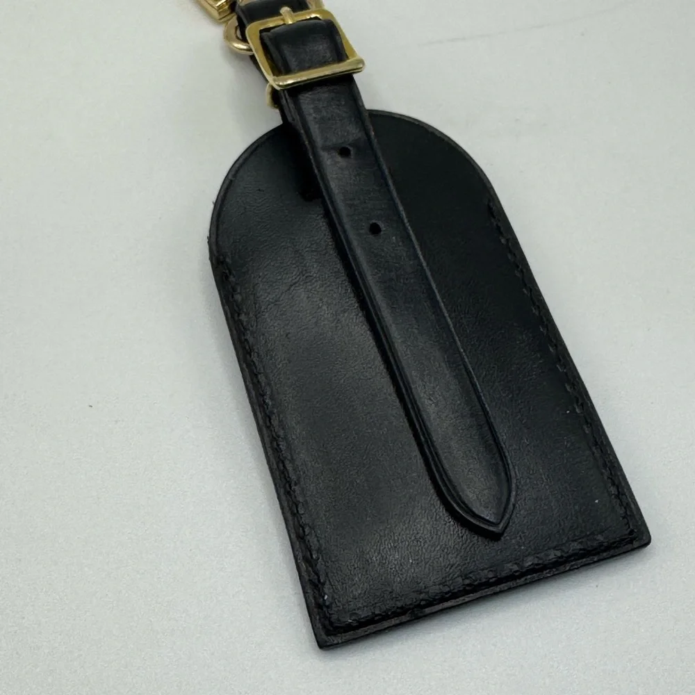 SOLD IN STORE-Louis Vuitton luggage tag with Poinette custom painted. - Picture 4 of 5